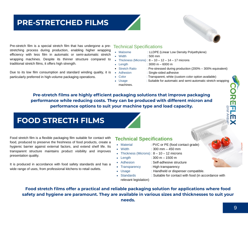 İzmir Ambalaj İngilizce Katalog