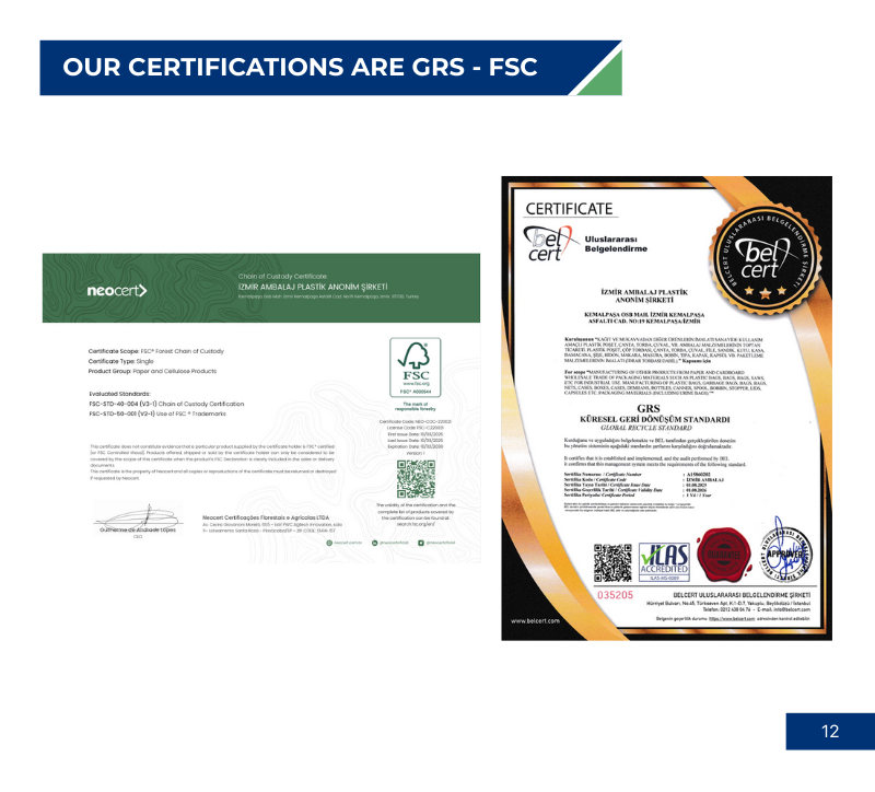 İzmir Ambalaj İngilizce Katalog