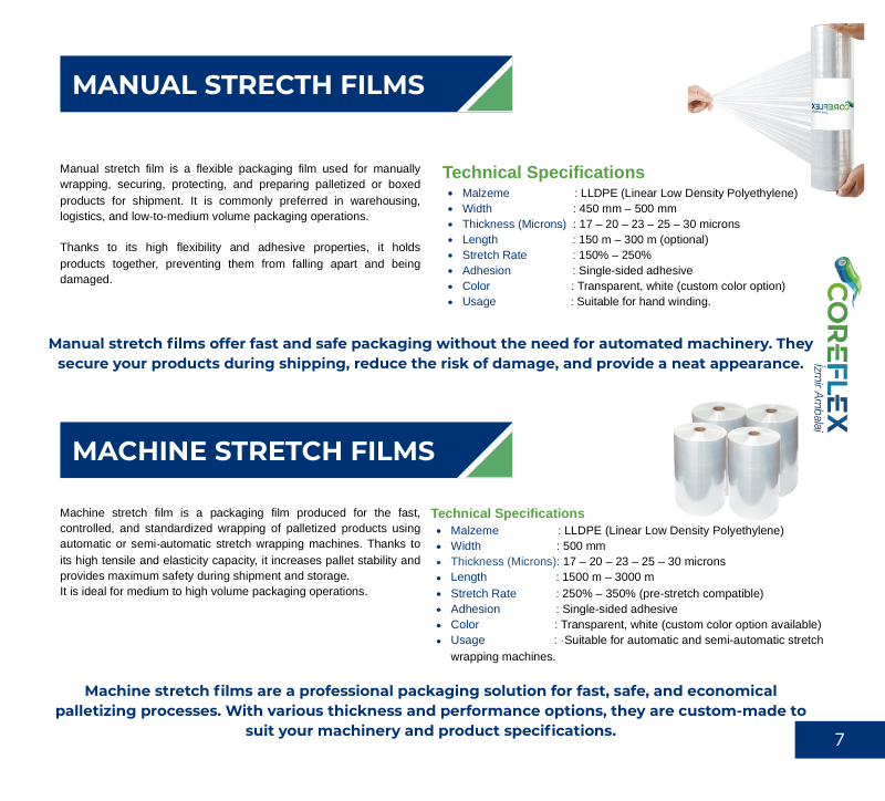 İzmir Ambalaj İngilizce Katalog