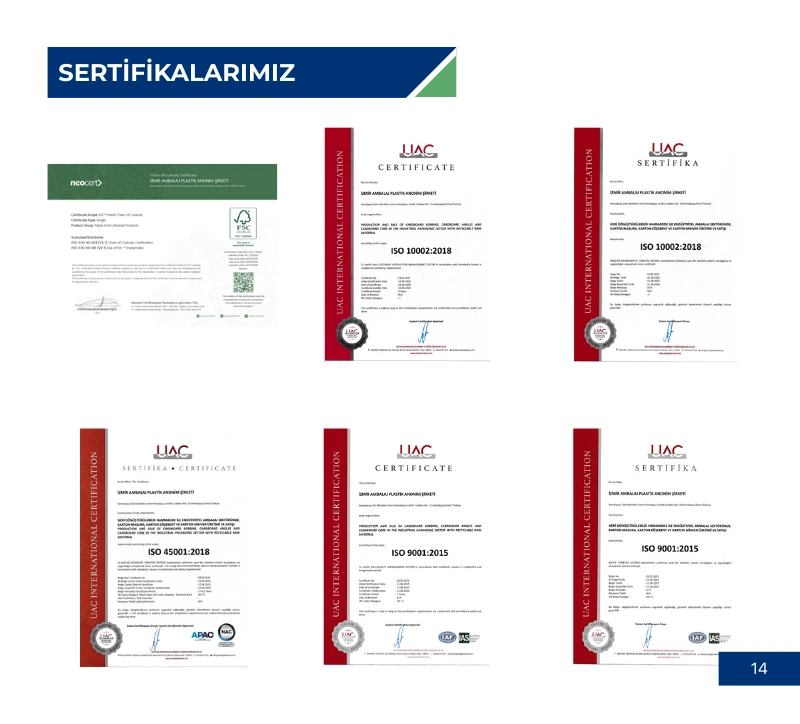 İzmir Ambalaj Türkce Katalog